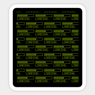 Loading Bar Pattern Green Sticker